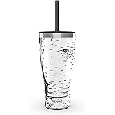 Tervis Traveler Winter Birch Triple Walled Insulated Tumbler Travel Cup Keeps Drinks Cold & Hot, 30oz with Straw Lid, Stainless Steel