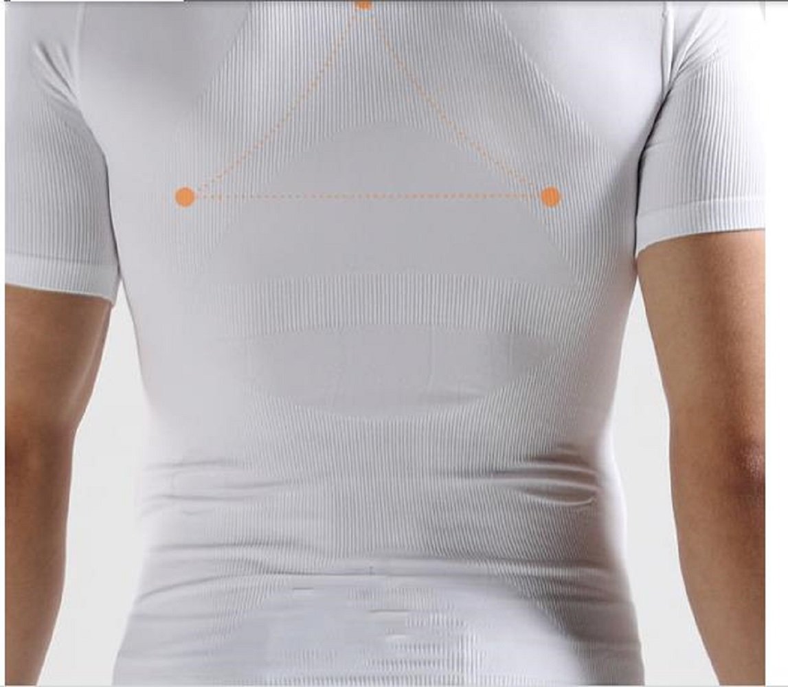 Male Men's Posture Correction V Neck Slimming Shirt Body