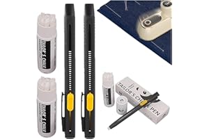 Heat Erasable Fabric Marker for Sewing, Embroidery, Quilting,Washable Heat Erasable Pens for Fabric, Chalk Laundry Markers Pe