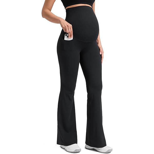 CRZ YOGA Women's Butterluxe Zwangerschapslegging 25 - Over Bump Workout Leggings Zwangerschap Zachte Buik Ondersteuning Yoga Broek Rode Merlot XL