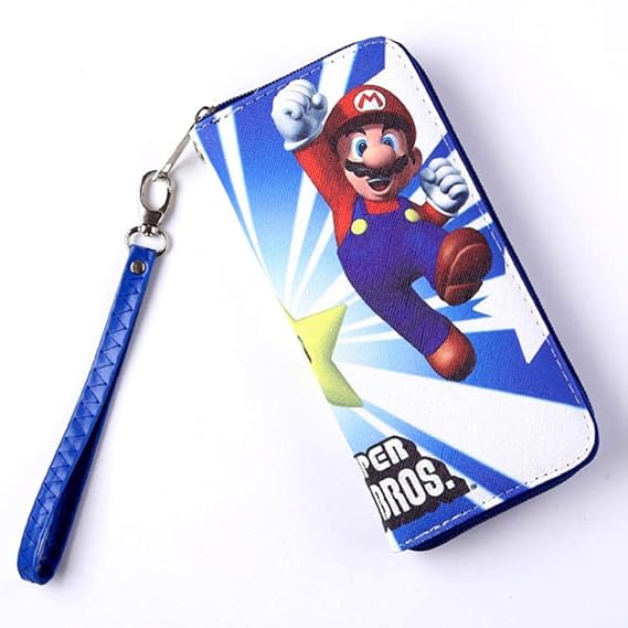 Wallet Cartoon Chinchilla Pu Leder Farbe Reißverschluss Lange Mappe Jugend Student Wallet, F