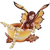 Pacific Giftware Amy Brown Autumn Comfort Cup Fairy Fantasy Art Figurine Collectible 4.75 inch