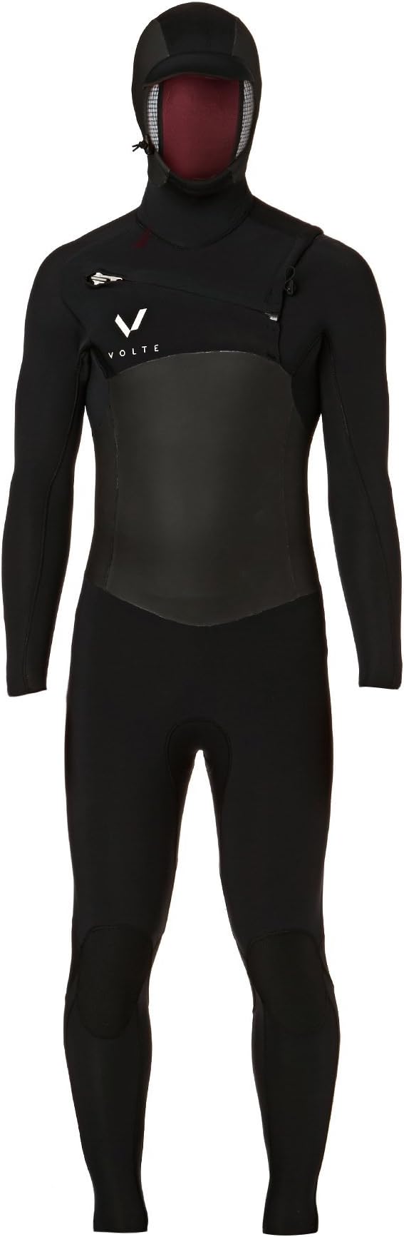 Volte Supreme 54mm 2018 Hooded Chest Zip Wetsuit Large Black
