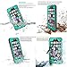 HESGI iPhone 6S Plus Waterproof Case, IP-68 Waterproof Shockproof Dust Proof Snow Proof Full Body Protective Case Cover for Apple iPhone 6S Plus iPhone 6 Plus 5.5[Teal]