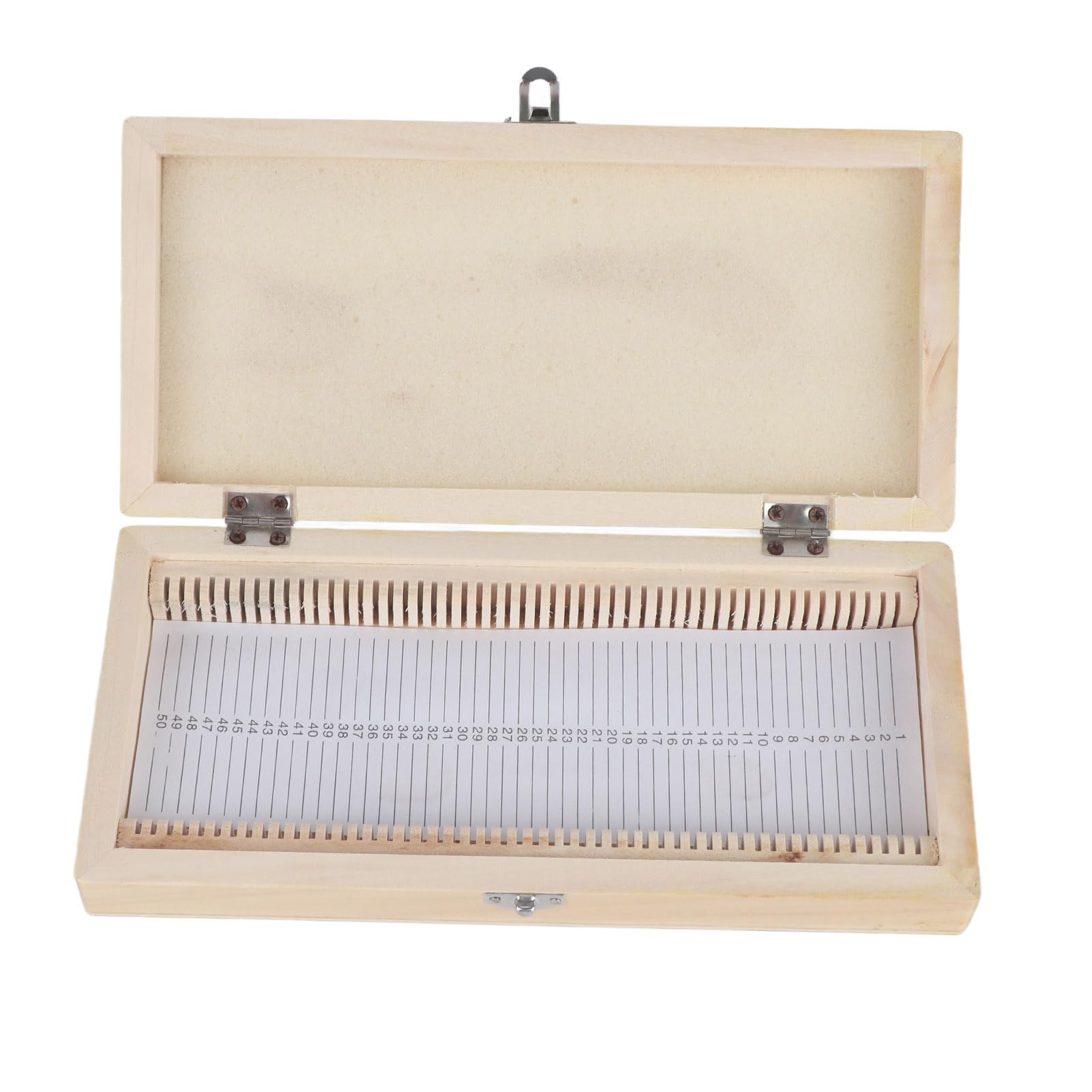 Storage Box for 50 Microscope Blades Specimens Prepared by Glass Microscope Storage Box Wooden Box