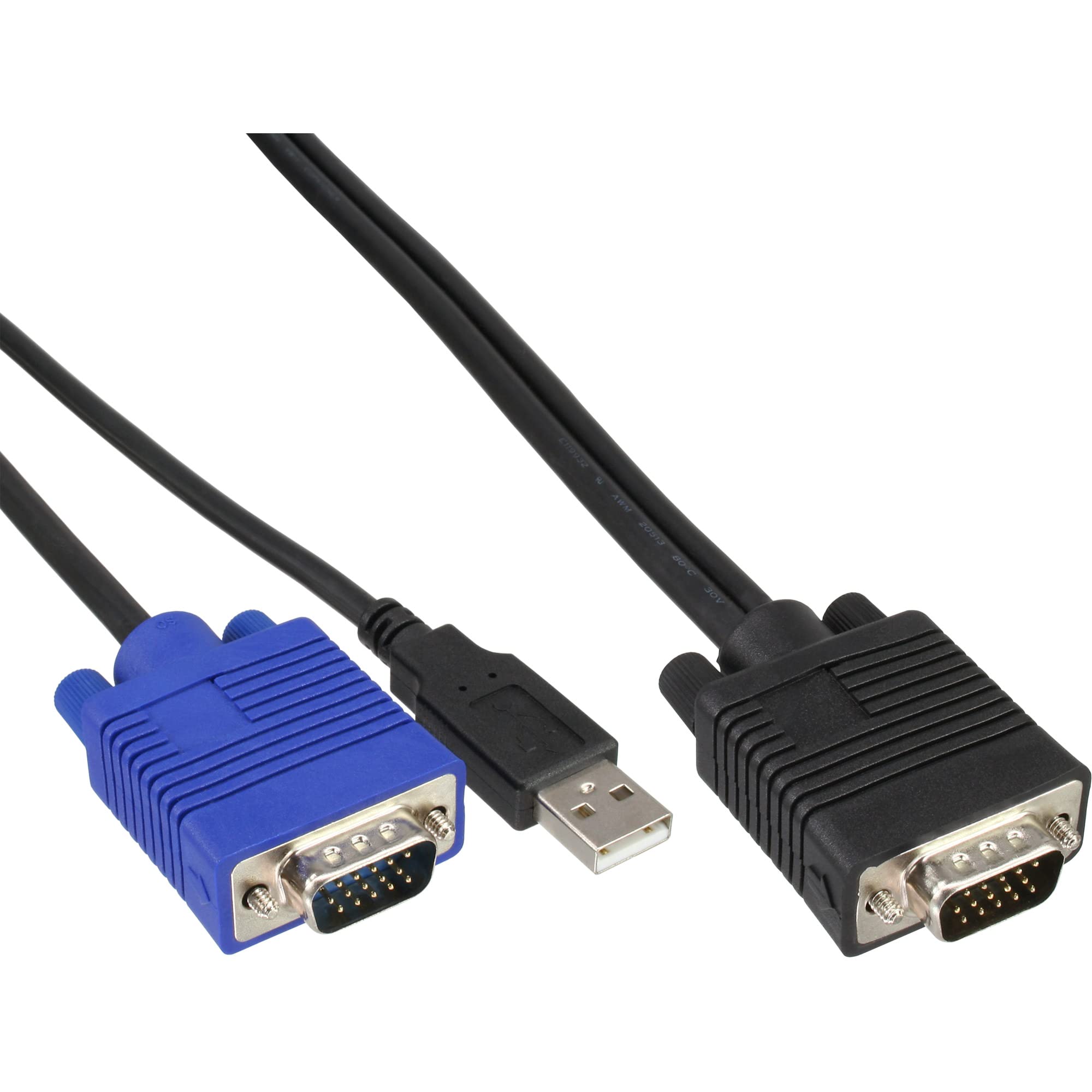 InLine® KVM cable set, USB, for 19' KVM Switch length 1.8m