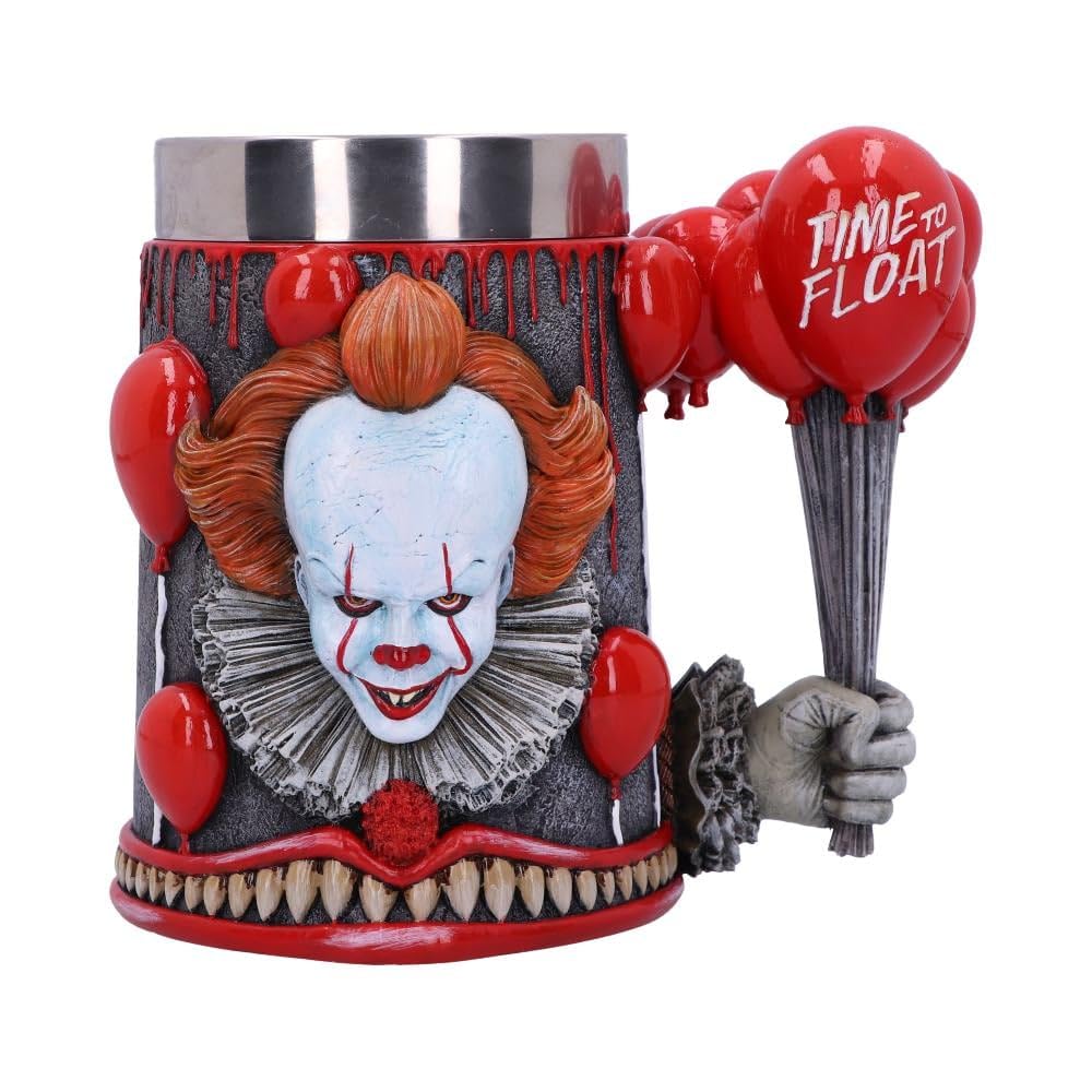 Nemesis Now Officially Licensed IT Chapter 2 Time to Float Tankard, Red, 15.5cm