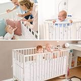 Aolso Cot Bumper 2Pcs Breathable Mesh Crib Rail Cover Triangle view 7