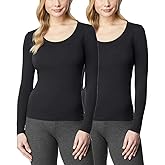 32 DEGREES Ladies' Heat Long Sleeve Scoop Neck Tee 2-Pack