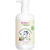 Baby Maeva 2-in-1 Shampoo and Body Wash for Babies and Kids of all Ages, Vegan, Tear Free, Hair and Body Cleanser, Dermatologically Tested | 10.4 Fl Oz | 300 ml