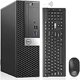 Dell OptiPlex 5070 Desktop Computers Windows 11 Pro,8 Core i7 9700 up to 4.7GHz,32GB DDR4, 1TB M.2 NVMe SSD,Intel Wireless Wi-Fi 6E AX210 & Bluetooth 5.2, HDMI Adapter, Only by Titan ITAD(Renewed)