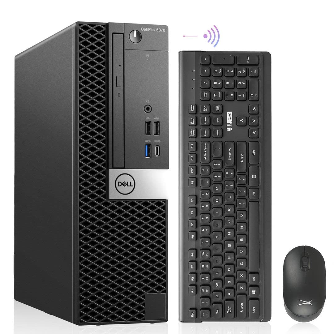 Photo 1 of Dell OptiPlex 5070 Desktop Computers Windows 11 Pro,8 Core i7 9700 up to 4.7GHz,32GB DDR4, 1TB M.2 NVMe SSD,Intel Wireless Wi-Fi 6E AX210 & Bluetooth 5.2, HDMI Adapter, Only by Titan ITAD(Renewed)