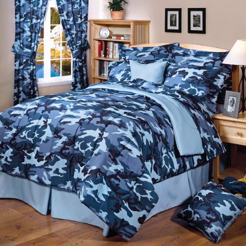 Blue Camo Sheets Full Home & Kitchen
