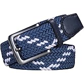 AGEA Elastic Stretch Woven Braided Waist Belt for Men and Women