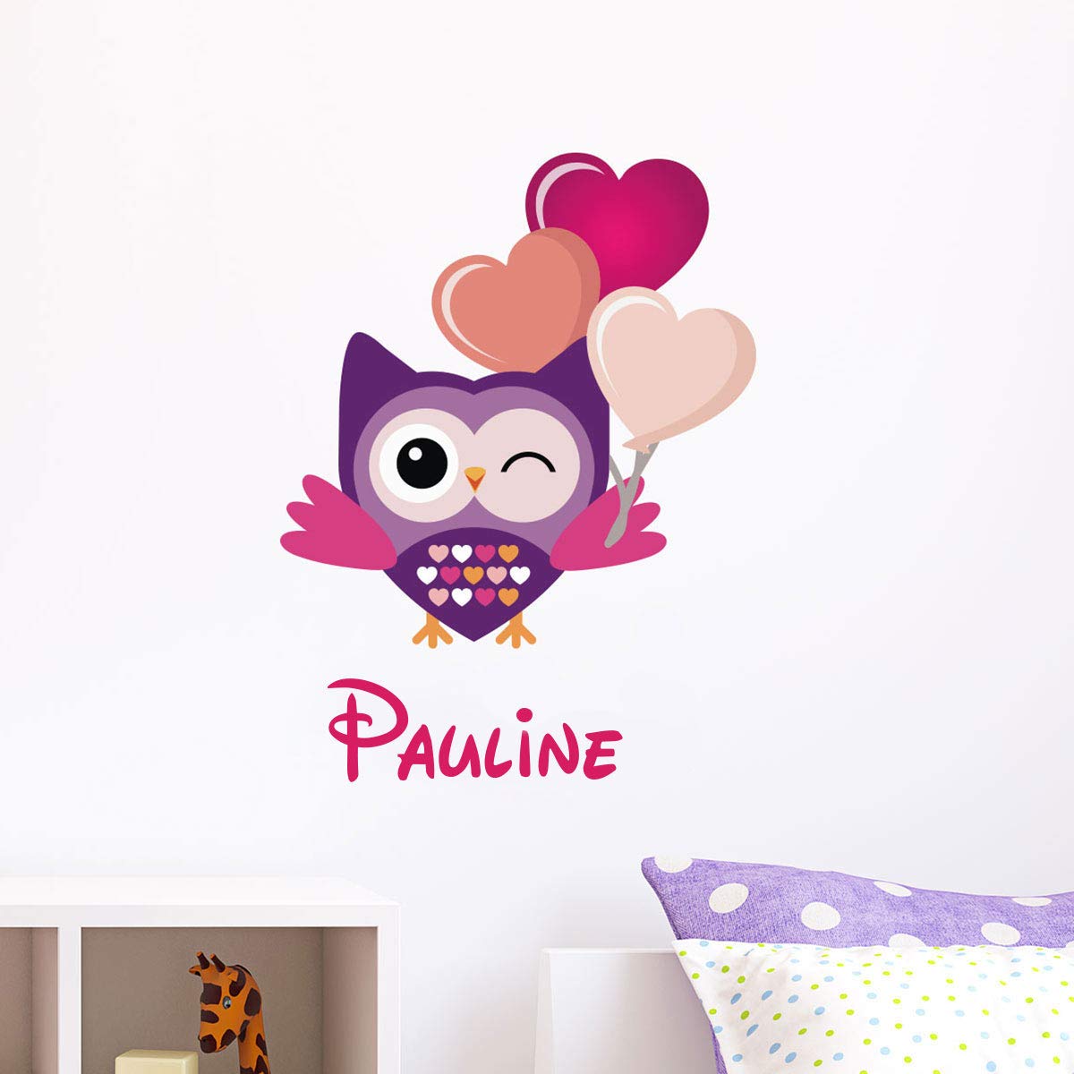 Personalised Name Stickers | Personalised Name Sticker – Children's Room Wall Decoration | 2 Sheets of 25 x 25 cm and 40 x 25 cm – Multi-Coloured
