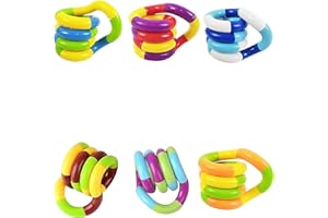 ZHILDCHEN Fidget Toys Pack Fidget Twist Toys Kids Stocking Stuffers Gifts for Kids Party Favors Autism Autistic Children Adults Stress Relief Sensory Toy ADHD Toys (6)