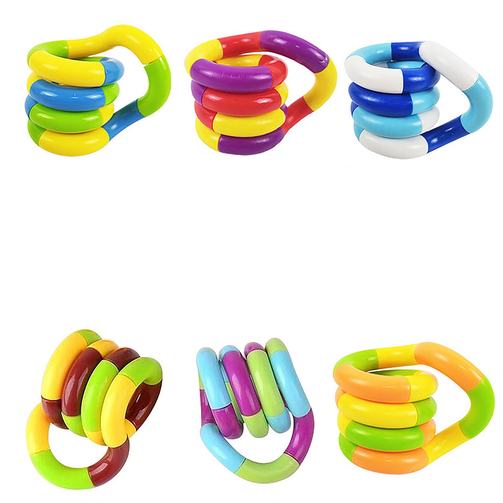Photo 1 of Fidget Toys Pack Fidget Twist Toys Kids Stocking Stuffers Gifts for Kids Party Favors Autism Autistic Children Adults Stress Relief Sensory Toy ADHD Toys (6)