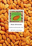 Raw Almonds from California - 10 (1 Lb) Resealable Packages
