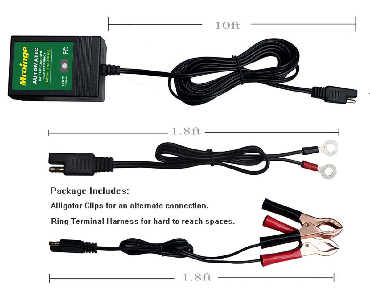 Mroinge MBC010 12V/1000mA Smart Battery Charger