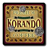 Korando Coffee Neoprene Rubber Drink Coasters - 4
