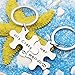 2pcs Couple Key Chain Ring Set Puzzles - Her Weirdo His Crazy - Valentine Christmas Gift Stainless Steel