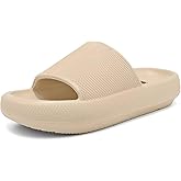 Haifago Cloud Slide Sandals for Women Comfort Recovery Pillow Sandal, Lightweight House Bathroom Shower Slippers Adjustable Double Buckle Platform Slide