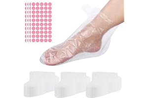 200 Pack Paraffin Wax Bath Liners for Feet – Plastic Foot Protectors Covers for Hot Wax Therapy, Moisturizing Treatments, and