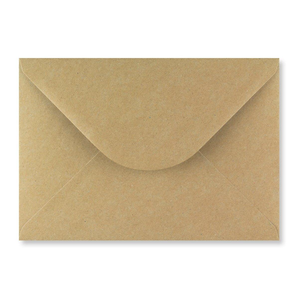 C5 Brown Kraft C5 Coloured Envelopes for A5 Greeting Cards Wedding Invitation Crafts 162x229mm- Pack of 10 envelopes (Brown Kraft)