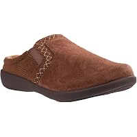 REVITALIGN Siesta Snug Brown Suede Shearling Lined Slip-On Clog Size 10D Amazon.com | Revitalign Women main image 3