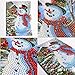 HuaCan Christmas Cards 5D DIY Diamond Painting Round Drill Greeting Thank You Cards Creative 8 Packs