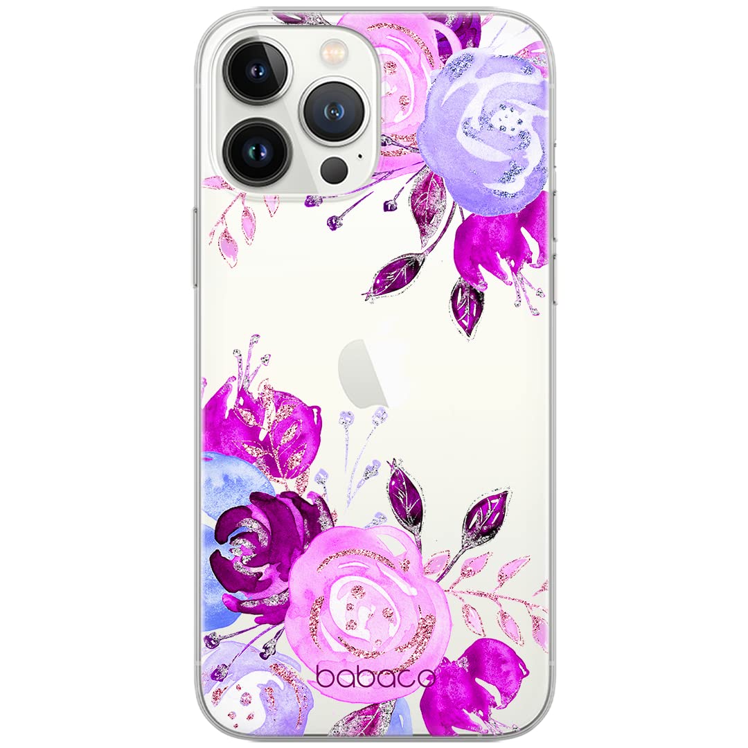 Babaco ERT GROUP mobile phone case for Apple Iphone 6 PLUS original and officially Licensed pattern Flowers 005 optimally adapted to the shape of the mobile phone, partially transparent