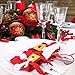 PintreeLand 6PCS Christmas Silverware Holders Xmas Cutlery Holder Ornaments Party Decorations, Christmas Utensil Holder Santa Suit Dinner Table Decor Knife Fork Pocket Bags Hostess Gifts