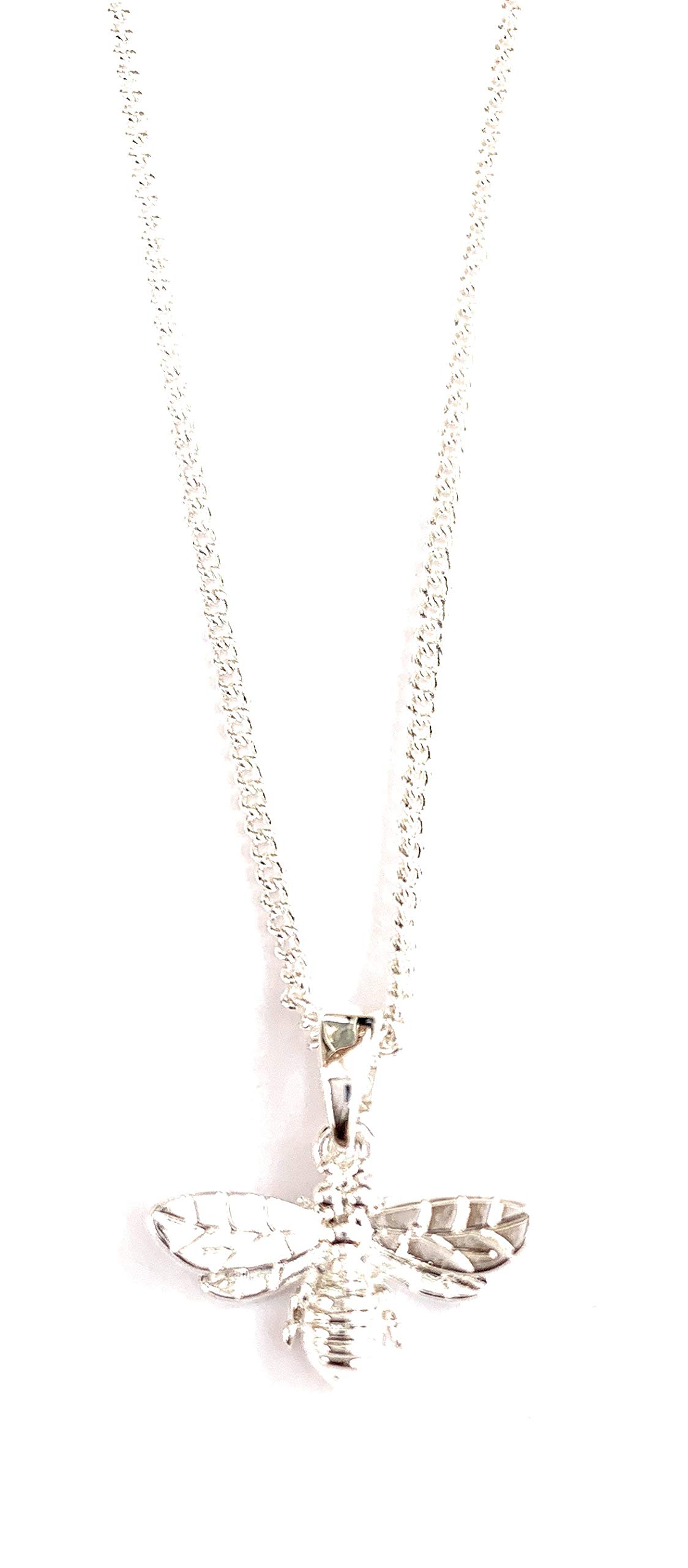 Honey Bee Detailed Silver Plated Necklace