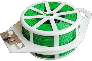 Dokumaru Twist Ties 656 Feet Plastic Plant with Cutter,Green Garden Plants Ties Multi-Use for Secure Vines Upgraded Garden Ties Plant Support Gardening and Home and Office Use (Green)