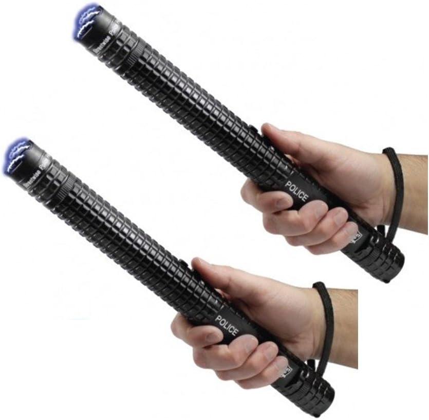 Police Force 12,000,000 Tactical Stun Stick Flashlight (1 Bundle of 2 Stun Sticks)