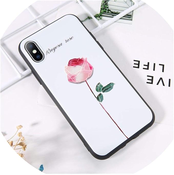 Realzó la Caja Chica del Girasol por para iPhone X XR XS MAX TPU Cubierta del