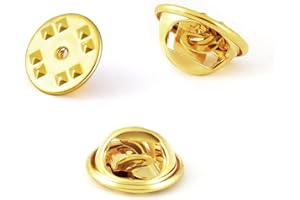 Pin Backs, Butterfly Clutch Backings Pin Cap Replacement for Badges, Lapel Pin