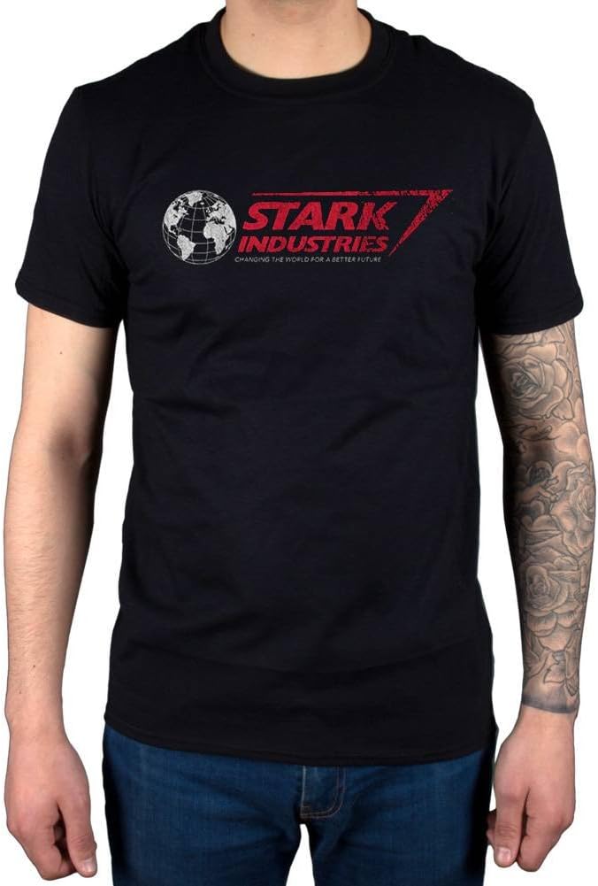 Official Marvel Comics Stark Industries T-Shirt Comic Book Captain America Superhero