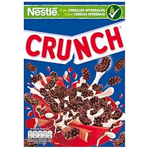 Nestlé Crunch, Krokante chocolade ontbijtgranen met volkoren granen, 375 g