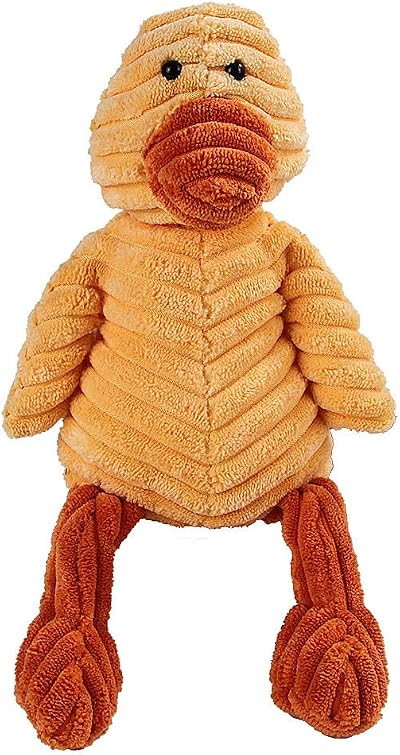 Speedy Panther Duck Dog Toy for Small Dogs Squeaky Plush Puppy Chew Toy