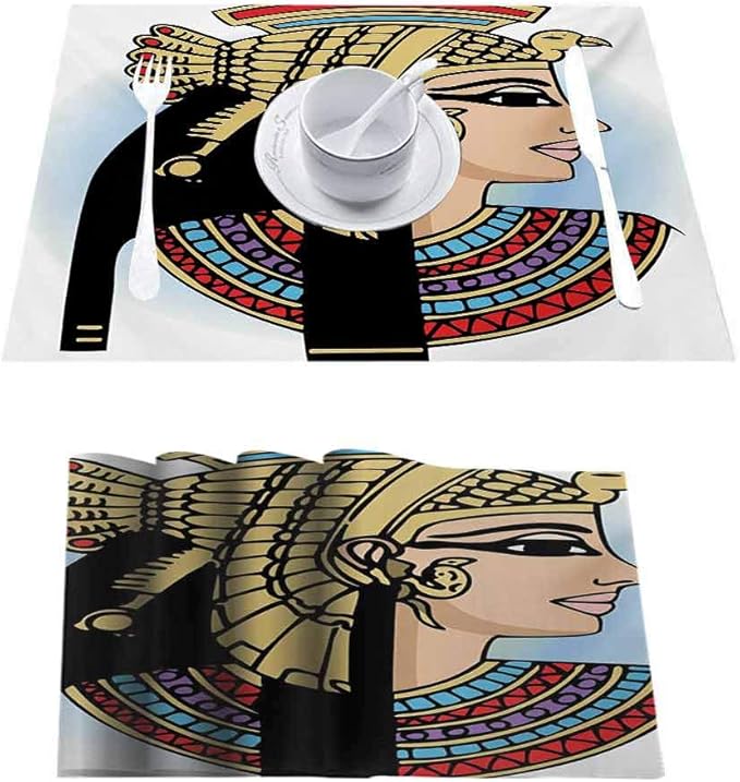 L'sWOW Durable Kitchen Table Mats Placemat, Egyptian
