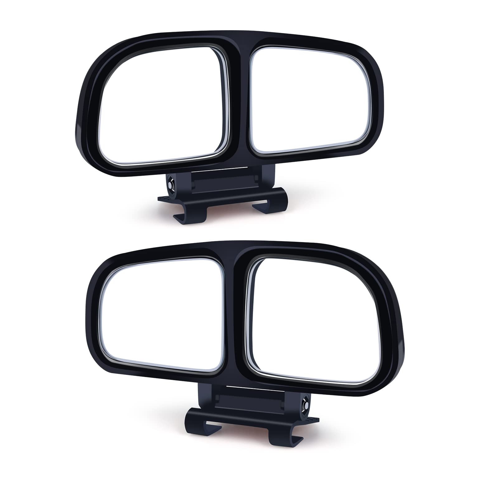 2PCS Blind Spot Mirror, Double Glass Adjustable Rear View Blind Spot Mirror Car Auxiliary Wide Angle Mirrors Side-Angle Side-View Mirror for Universal Cars Truck SUV （Left and Right）
