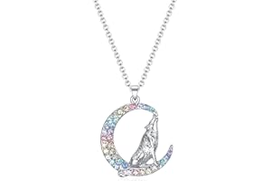 SUMFAN Dinosaur/Horse/Unicorn/Llama/Fox/Hummingbird/Mermaid/Flamingo/Wolf Necklace Gifts for Girls Women,Girls Animal Necklace Jewelry Birthday Valentine's Day Christmas Back to School Gifts for Daughter