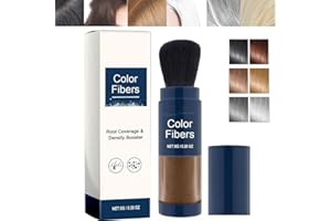 UTRUM Supersize Color Fibers with Refill Set, Colored Hair Thickener with Brush, Temporary Hair Color for Root with Hair Thickening Fibers for Women Men (Color : Dark brown)