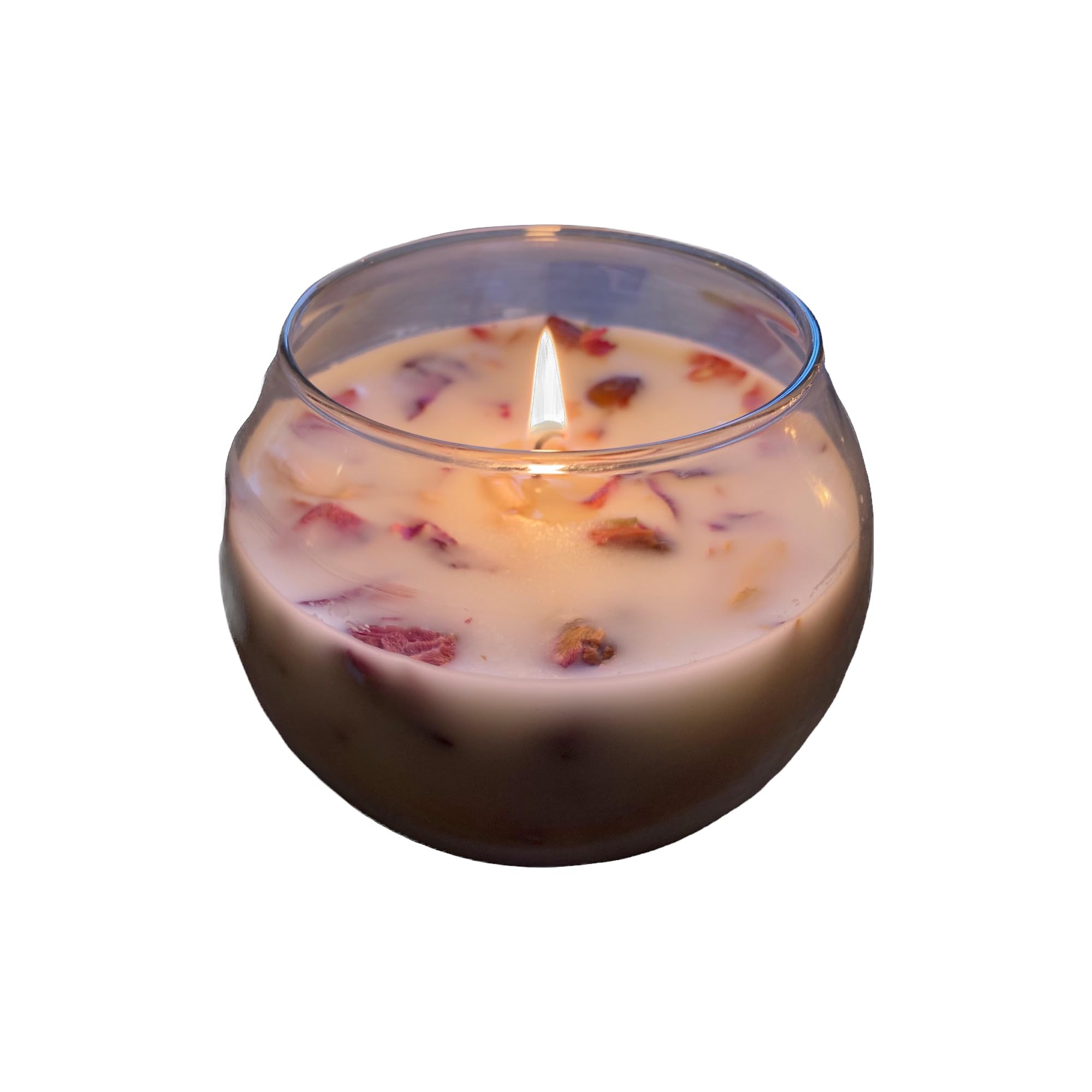 Clachaig Candles Handpoured 100% Organic Rose Scented Bowl Candle