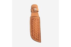 Hulara Genuine Leather Knife Sheath – Handmade Leather Knive Holder with Belt Loop, Fits 4-10" Blade – Fixed Blade Knife Sheaths, Knifes Scabbard for Belt