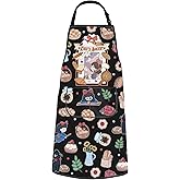 POFULL Anime Fans Gift Fantasy Adventure Animated Movie Gift Baking Lover Baker Apron Bakery Apron With Pockets