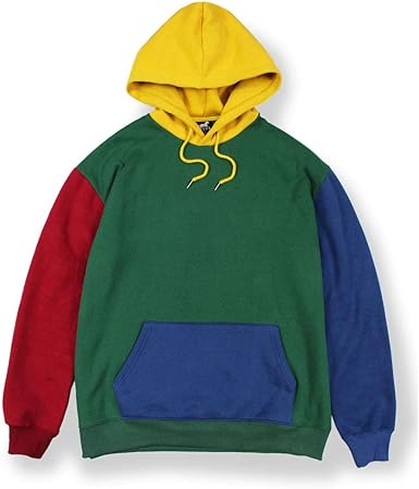 mens pastel color block hoodie