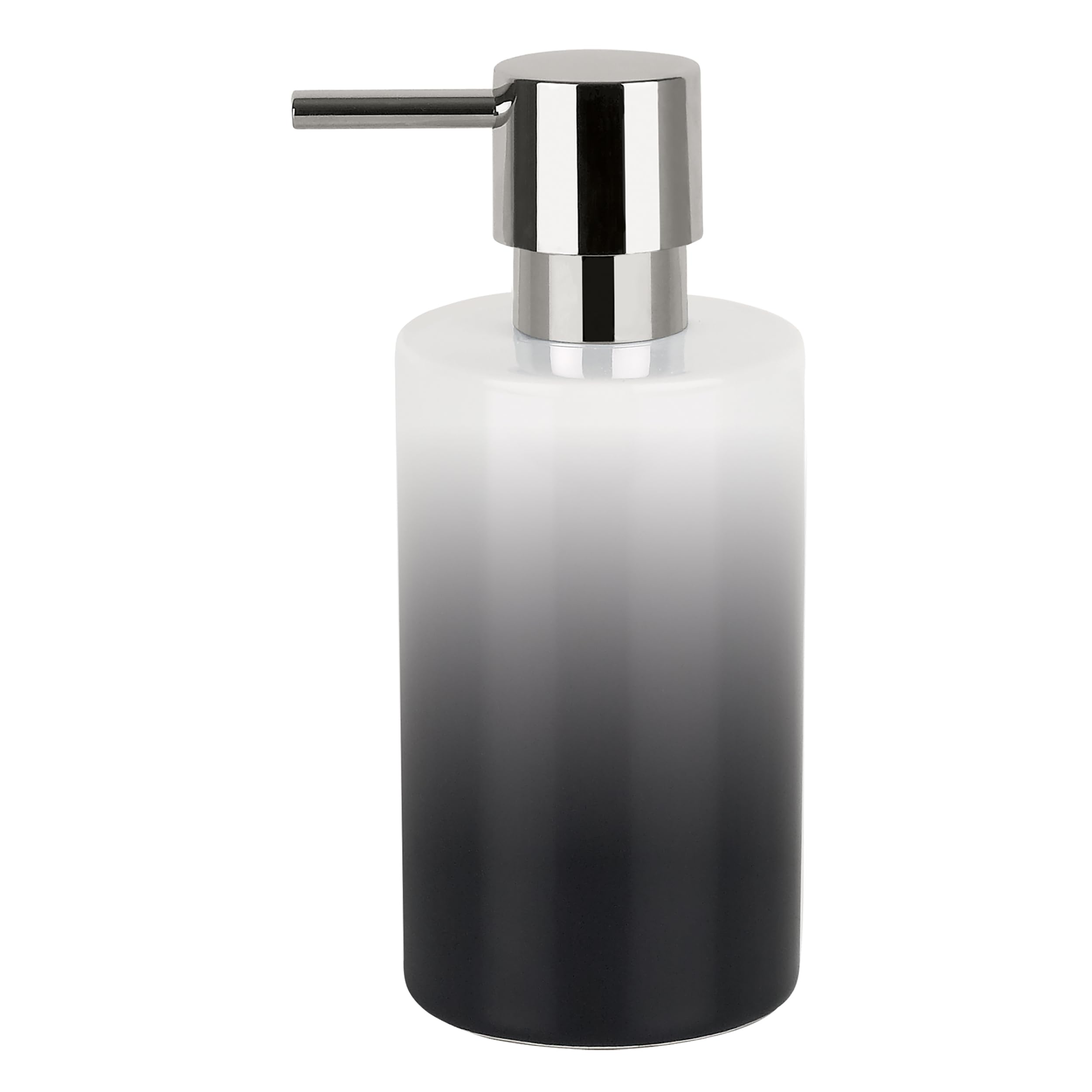 Spirella Porcelain Tube Gradient Soap Dispenser, Black