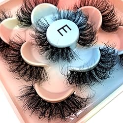 HBZGTLAD new 5 Pairs 25 mm 3d Mink Lashes Bulk Faux